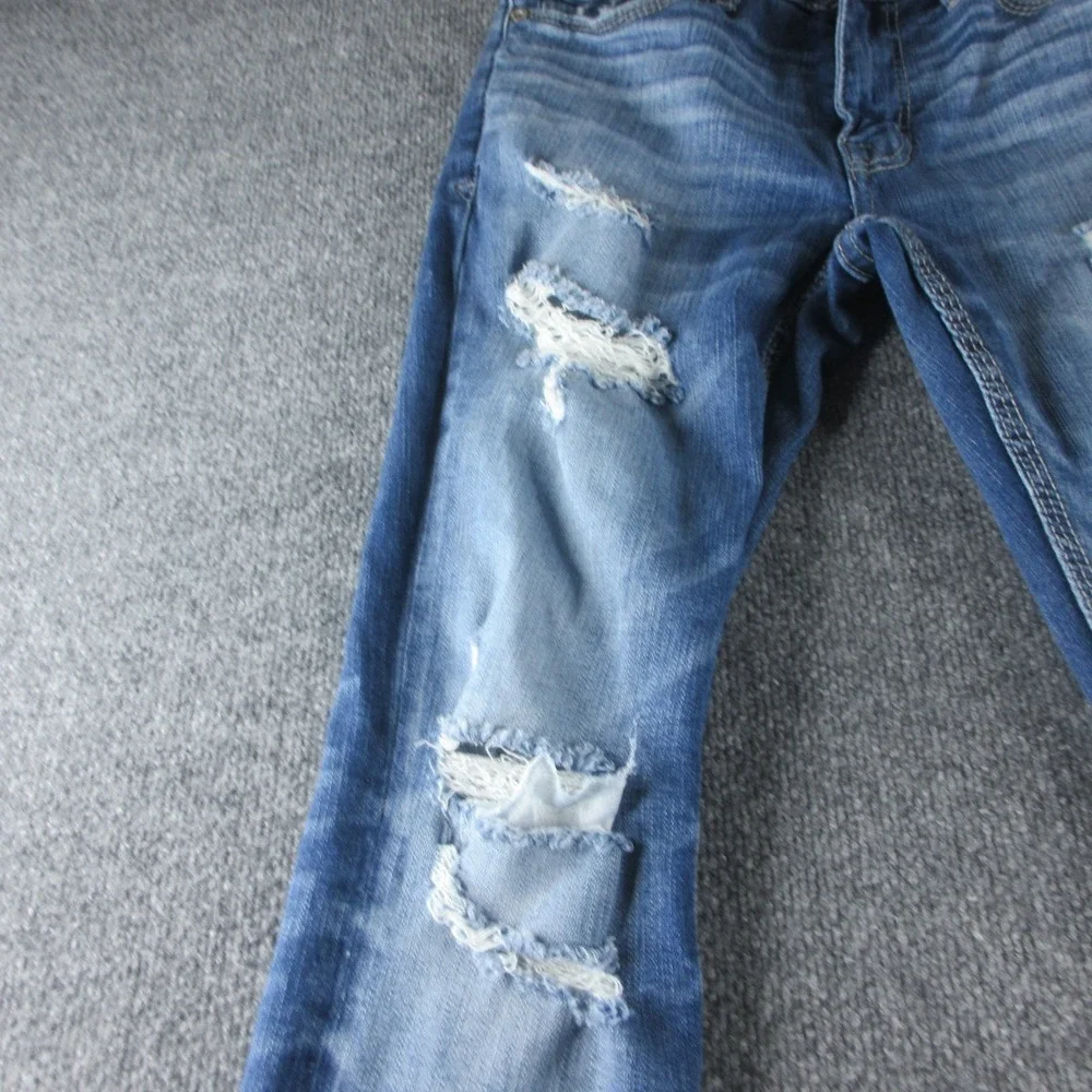 BKE  Jeans Mens 30x34 Blue Boot Cut Distressed Cowboy Western Denim Workwear